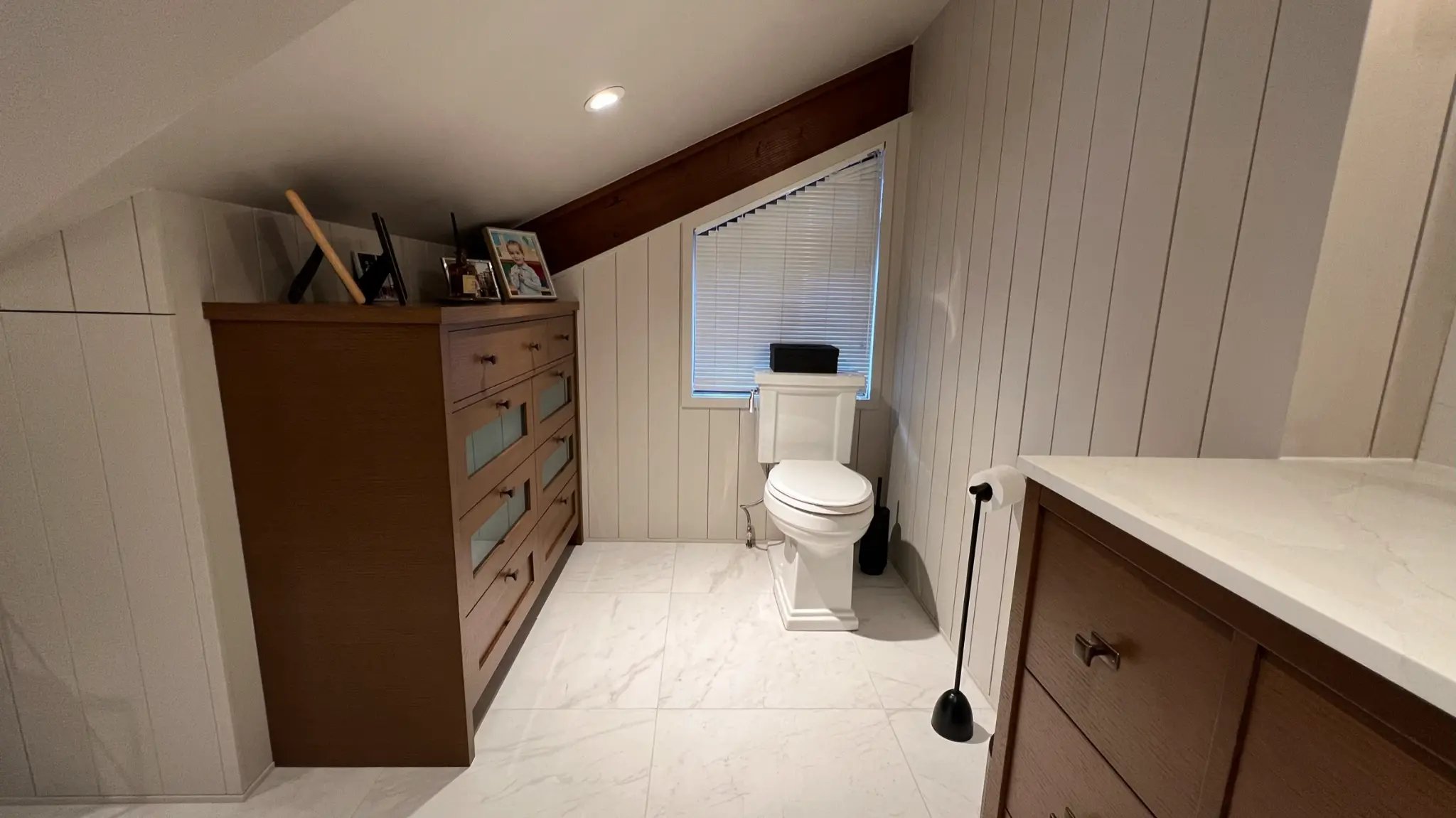 Golf Ave. Bathroom — Storage & Toilet