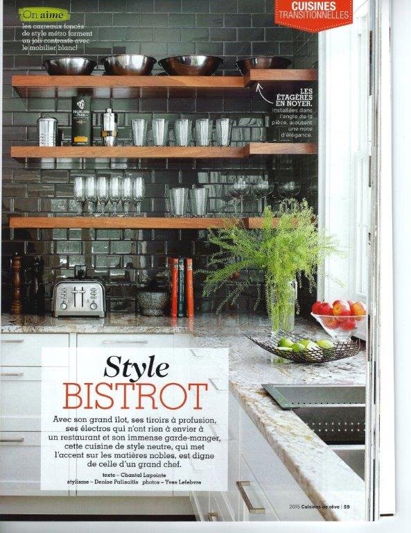 Cuisines de Rêve 2015 — Style Bistrot